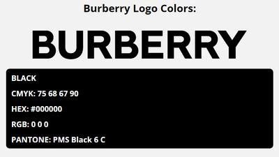 burberry color|burberry color code.